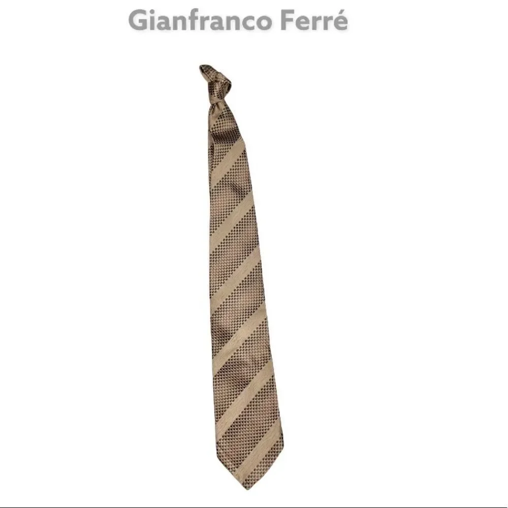 GIANFRANCO ferre vintage silk print tie